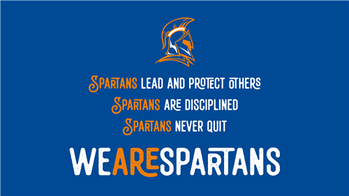 Spartans lead and protect others, spartans are disciplined, and spartans never quit